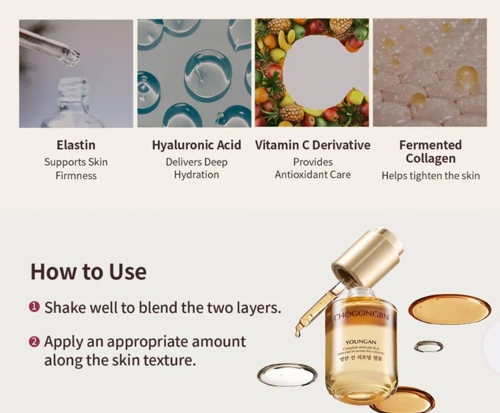 MISSHA - Chogongjin Youngan Jin Lifting Ampoule 30ml My Korean BeautyKorean skincare Glow up