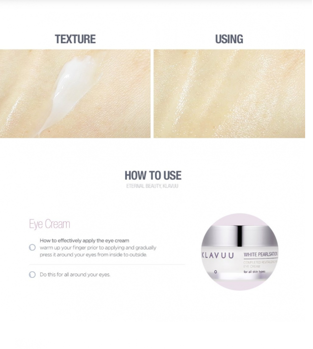 KLAVUU Crème pour les yeux revitalisante aux perles blances Korean Beauty & Healthy LTD