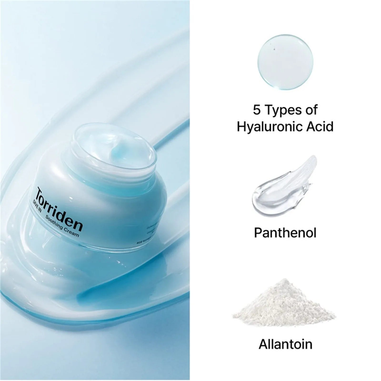 Crème apaisante à l'acide hyaluronique de faible poids moléculaire DIVE-IN - Korean Beauty & Healthy