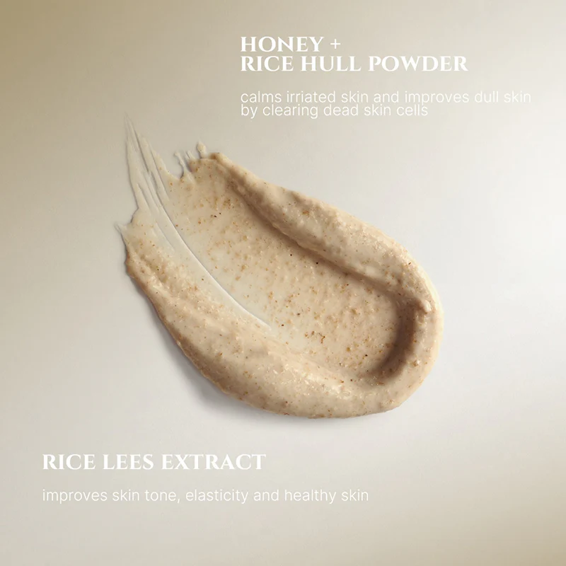 Masque éclat au riz moulu et au miel - Korean Beauty & Healthy