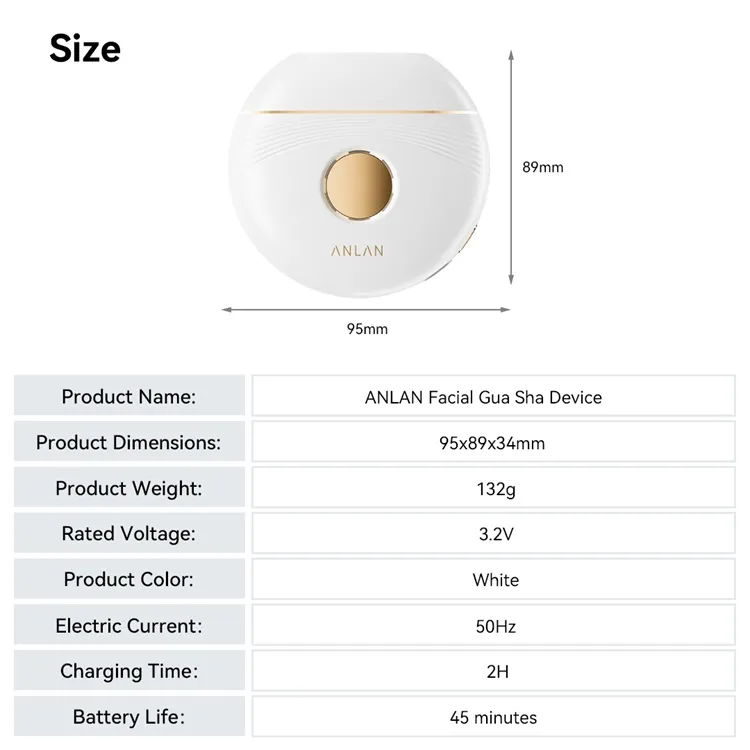 ANLAN - Phototherapy and Cooling Gua Sha Device My Korean BeautyKorean skincare Glow up