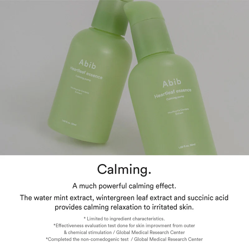 Abib Essence de Heartleaf Pompe apaisante 50ml Korean Beauty & Healthy LTD