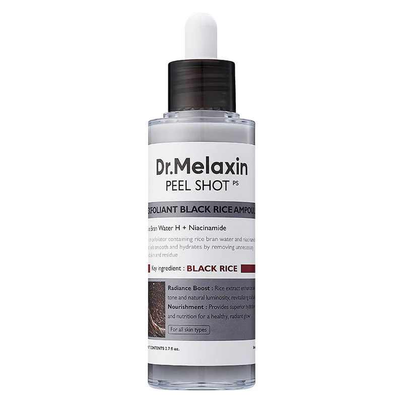 Dr.Melaxin Peel Shot Exfoliant Black Rice Ampoule My Korean BeautyKorean skincare Glow up
