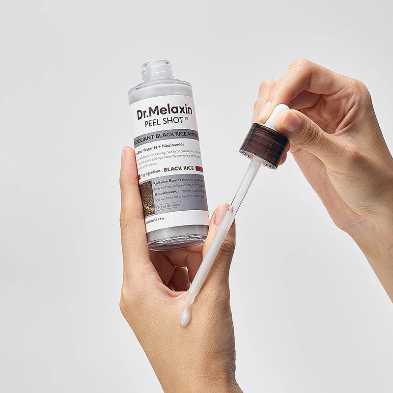 Dr.Melaxin Peel Shot Exfoliant Black Rice Ampoule My Korean BeautyKorean skincare Glow up