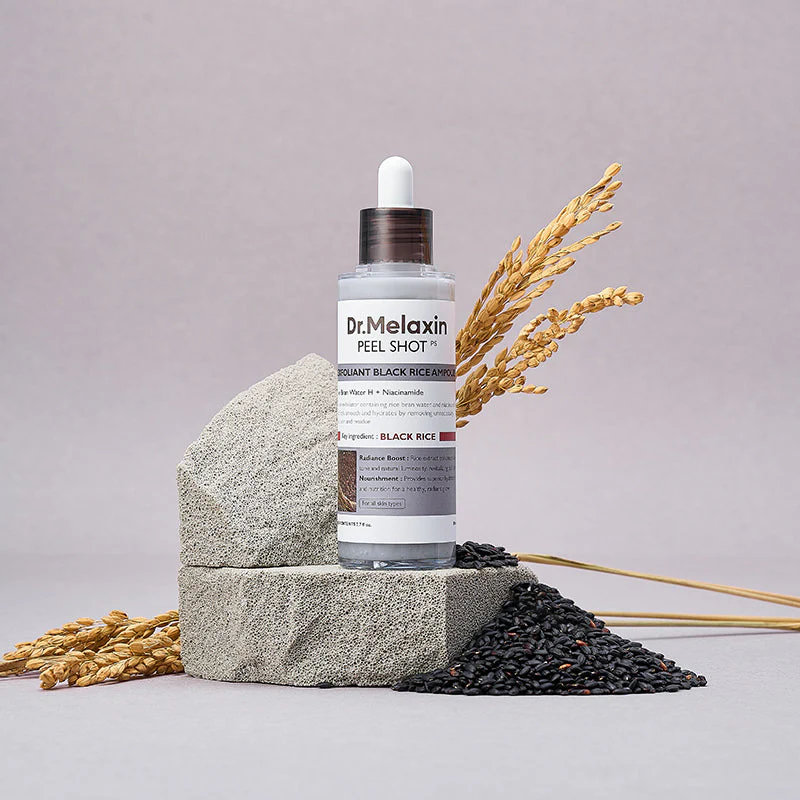 Dr.Melaxin Peel Shot Exfoliant Black Rice Ampoule My Korean BeautyKorean skincare Glow up