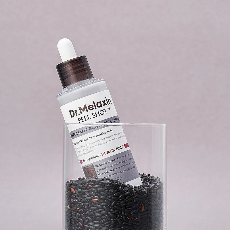 Dr.Melaxin Peel Shot Exfoliant Black Rice Ampoule My Korean BeautyKorean skincare Glow up
