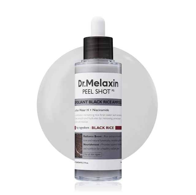 Dr.Melaxin Peel Shot Exfoliant Black Rice Ampoule My Korean BeautyKorean skincare Glow up