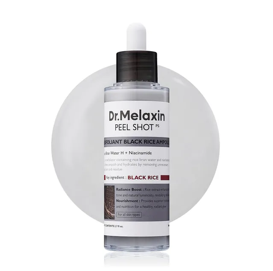 Dr.Melaxin Peel Shot Exfoliant Black Rice Ampoule My Korean BeautyKorean skincare Glow up