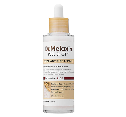 Dr.Melaxin Peel Shot Exfoliant Rice Ampoule My Korean BeautyKorean skincare Glow up