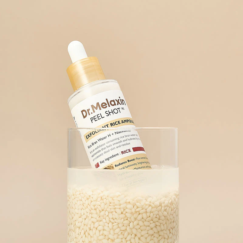 Dr.Melaxin Peel Shot Exfoliant Rice Ampoule My Korean BeautyKorean skincare Glow up