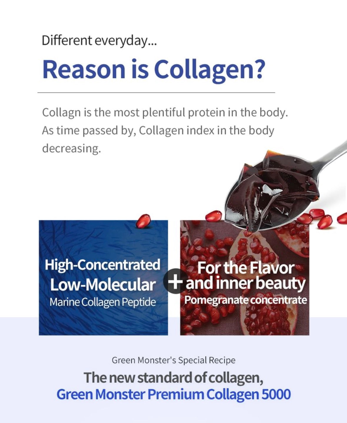 GREEN MONSTER - Premium Collagen 5000 My Korean BeautyKorean skincare Glow up