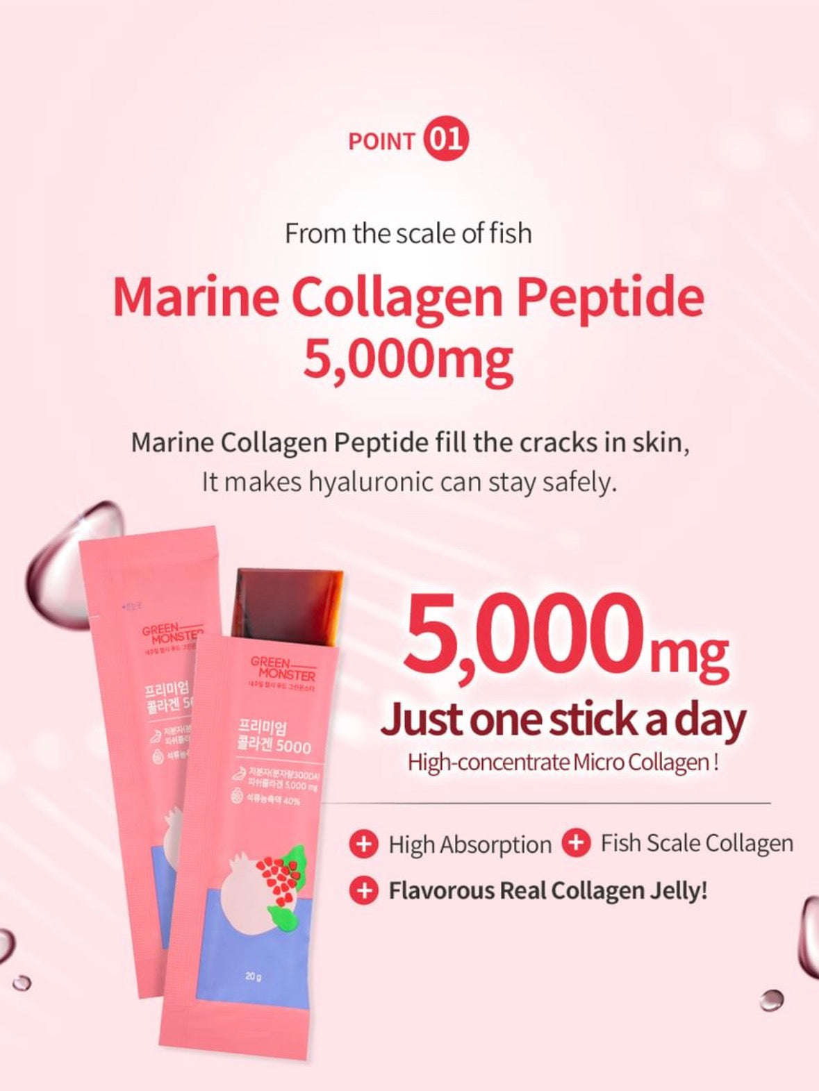 GREEN MONSTER - Premium Collagen 5000 My Korean BeautyKorean skincare Glow up