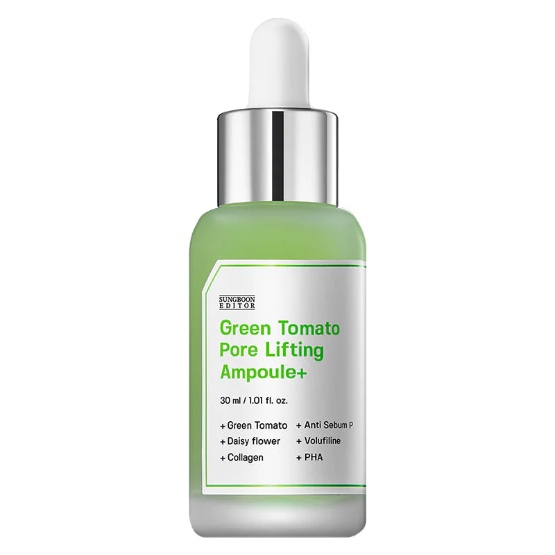 SUNGBOON EDITOR Green Tomato Pore Lifting Ampoule+ My Korean BeautyKorean skincare Glow up