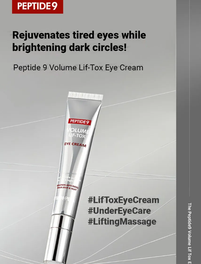 MEDIPEEL – Peptide 9 Volume Lif-Tox Eye Cream My Korean BeautyKorean skincare Glow up