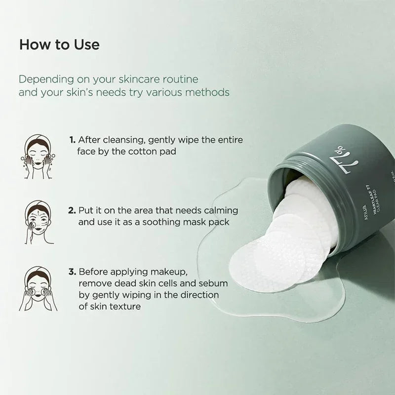 Anua Pads transparentes à 77 % Heartleaf Korean Beauty & Healthy LTD