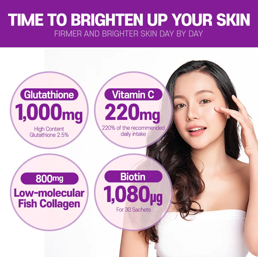 BOTO - Glutathione White Small Molecule Collagen C Biotin My Korean BeautyKorean skincare Glow up