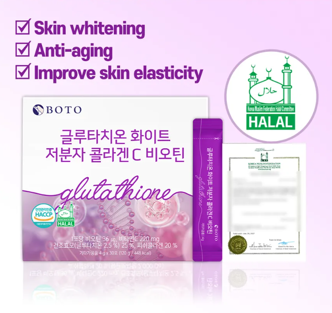 BOTO - Glutathione White Small Molecule Collagen C Biotin My Korean BeautyKorean skincare Glow up