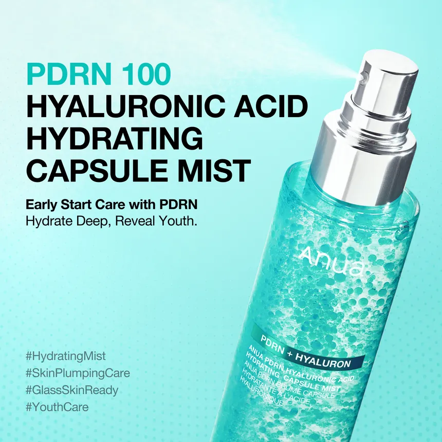 Anua Brume hydratante en capsule à l'acide hyaluronique PDRN My Korean BeautyKorean skincare Glow up