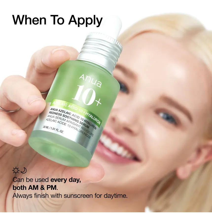 Anua Azelaic Acid 10 Hyaluron Redness Soothing Serum My Korean BeautyKorean skincare Glow up