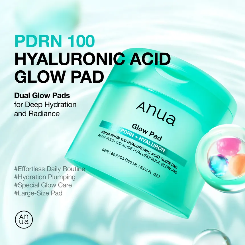 Anua PDRN 100 Hyaluronic Acid Glow Pad My Korean BeautyKorean skincare Glow up