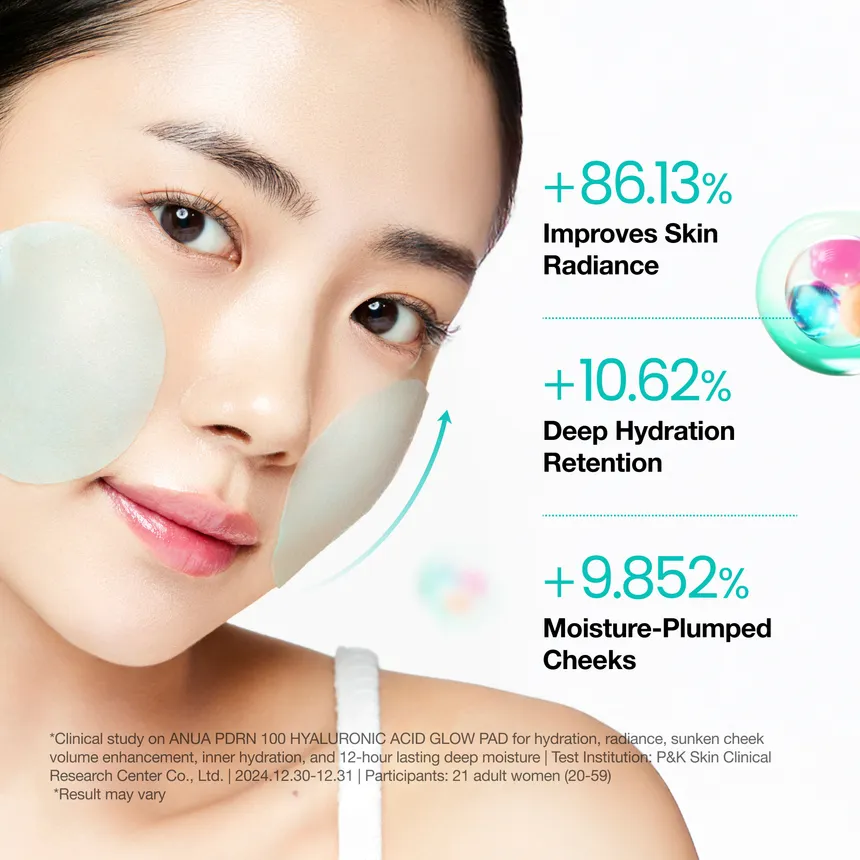 Anua PDRN 100 Hyaluronic Acid Glow Pad My Korean BeautyKorean skincare Glow up