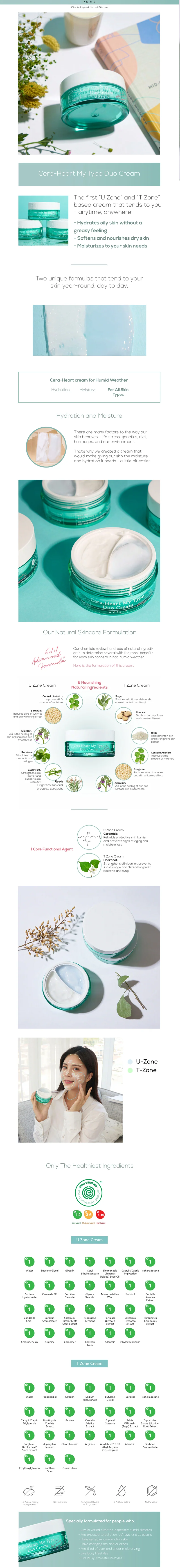 AXIS - Y - Cera-Heart My Type Duo Cream Korean Beauty & Healthy LTD